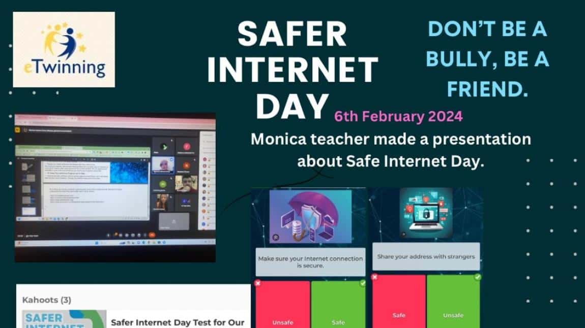 Güvenli İnternet Günü Etkinliklerimizi gerçekleştirdik.